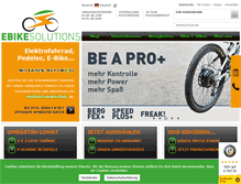 Tablet Screenshot of ebike-solutions.com